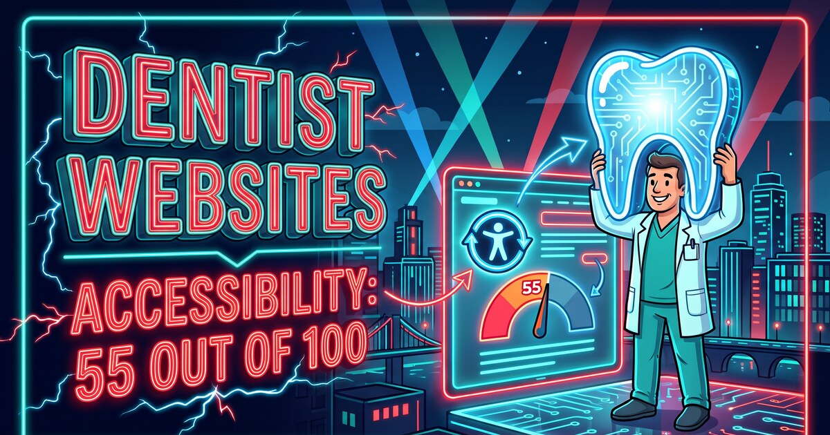 Dentist websites accessibility: 55 out of 100